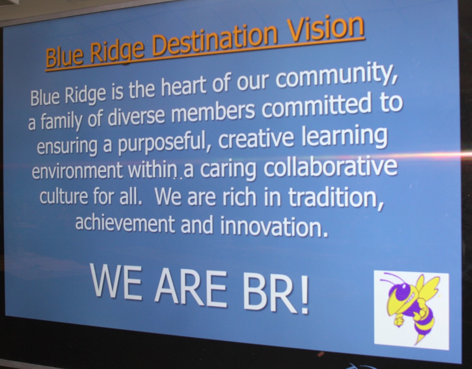 Blue Ridge Destination Vision slide